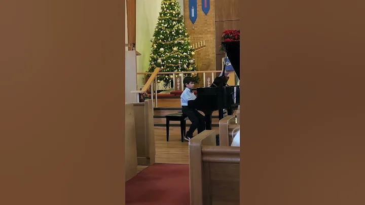 George 3rd grade Christmas recital 2022 playing "O...