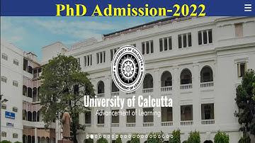 PhD Admission 2022 // University of Calcutta // Department of Chemical Engineering