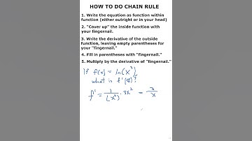 AP Calc Help 021; how to do chain rule (3/3) #Shorts