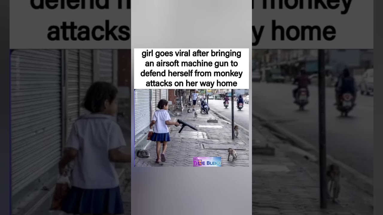 🙏🔥Monkeys stay bothering her She stays locked and loaded 🐒🔫😭