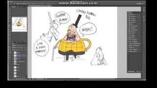 Alex Hirsch drawing "CANON HUMAN BILL" Part 2