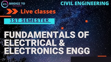1st Sem(GROUP B) | Fundamental of electrical & electronics (Introduction) | Bridge To Success
