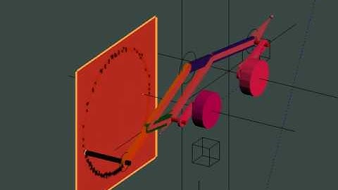 A Pantograph rig [BLENDER 3d] for drawing circles