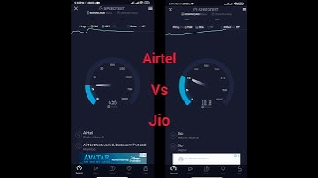 Speed test by ookla Jio vs Airtel