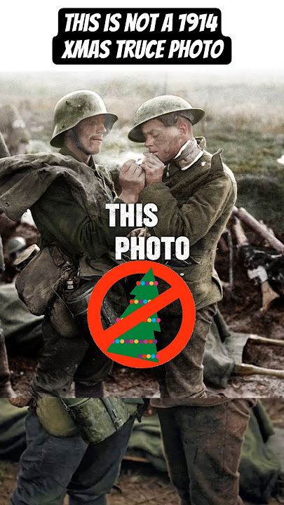 This is not a 1914 Xmas 🎄 Truce Photo.  Thomas Keith Allen took it on Sep 18 1919 at Battle of Epehy