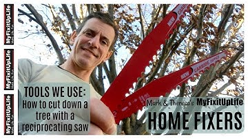 How to cut down a tree with a reciprocating saw