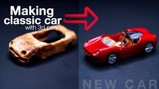 making classical car with 3d pen