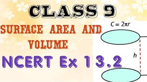 Surface area and Volume - Exercise 13.2 - NCERT - Class 9 Maths