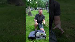 Why Is There a Robot Mower in a Cemetery?