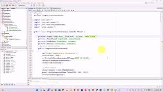 Step by Step Temperature Conversion Apps using Java GUI Coding