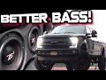 BETTER BASS! Under-Seat Box Swapped Out (6) 6.5" Subwoofers (Ported) 2500 Watts #Ford F250
