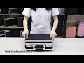 Removable Shoulder Strap Briefcase for Laptop Sturdy Laptop Case with Combination Lock