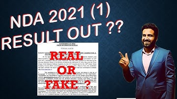 NDA RESULTS OUT ?? REAL OR FAKE ?? NDA 2021 RESULT | LEARN WITH SUMIT