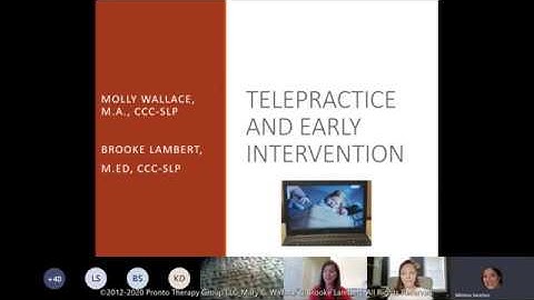 Telepractice in Early Intervention: ITCVA Webinar - April 2020