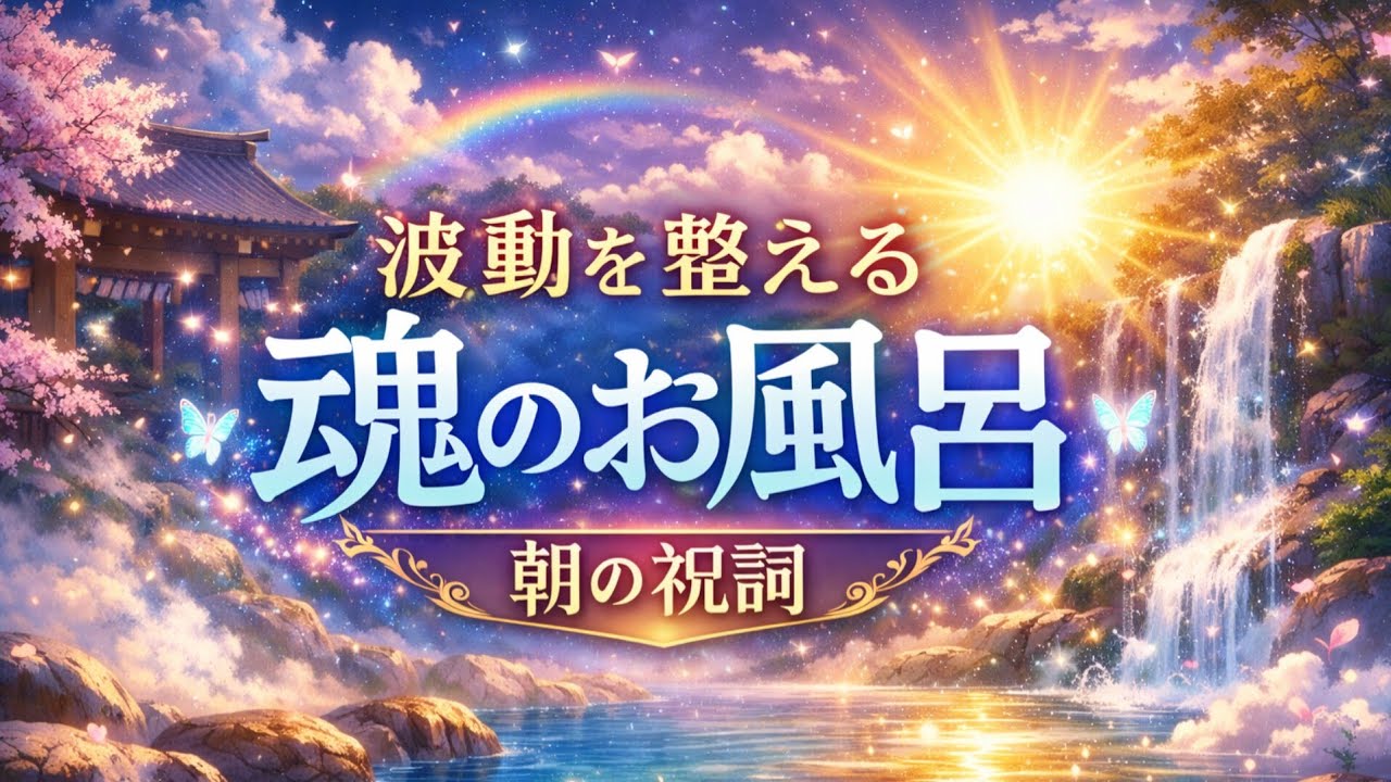 【朝の祝詞LIVE】魂のお風呂に浸かってスッキリする時間をお届けします🐲