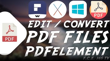 How To Edit  / OCR / Manage PDF Files Professionally Using PDFelement [Tutorial]