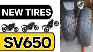 Suzuki SV650 Gen3 Tire Replacement and Balancing with Michelin Road 6 2003 Suzuki Sv650 Tire Size