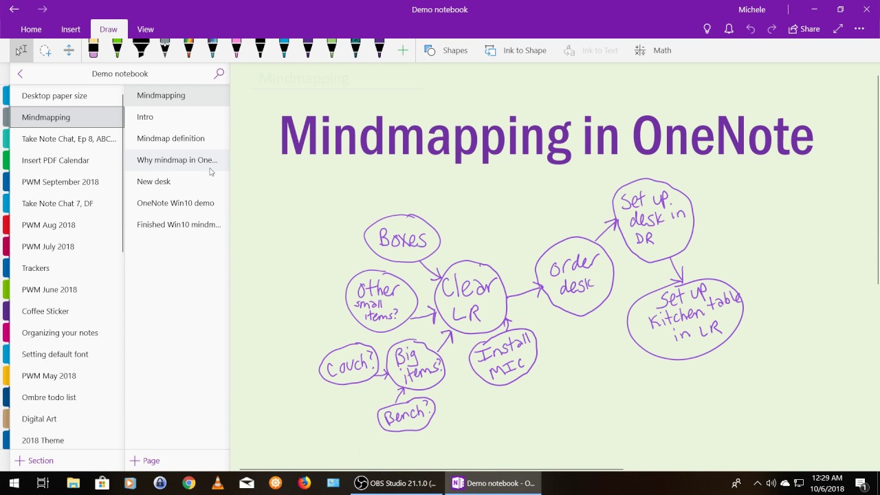 Mindmapping In Onenote Youtube