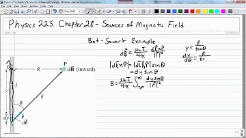 1312 Chapter 28 Sources of Magnetic Field   Biot Savart Example