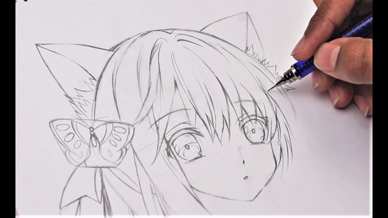 How To Draw Anime Neko Anime Drawing Tutorial For Beginners Youtube