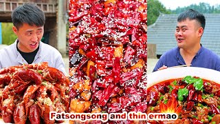 mukbang | Spicy Chicken | milk tea | live hemp hot pot | chinese food | funny mukbang | hiu 하이유 Resimi