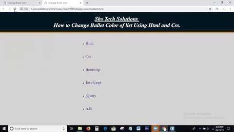 How to Change Bullet Color Using Html and Css