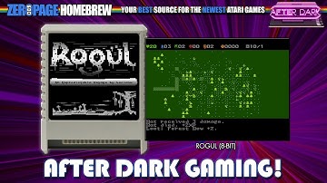 AFTER DARK! Long Play of Rogue-Like Rogül (Atari 8-Bit) on NORMAL