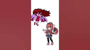 Girlfriend + Monika = ??? - FNF Quiz | Friday Night Funkin #Shorts