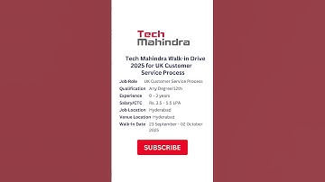 🚀 Tech Mahindra Walk-in Drive 2025   #dailyjobupdates #freshersjobs2025 #job #trending #viral