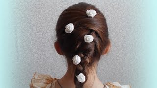 ✔Простая и быстрая прическа на каждый день♥/Прическа с помощью резинок ✔Простая и быстрая прическа на каждый день♥/Прическа с помощью резинок