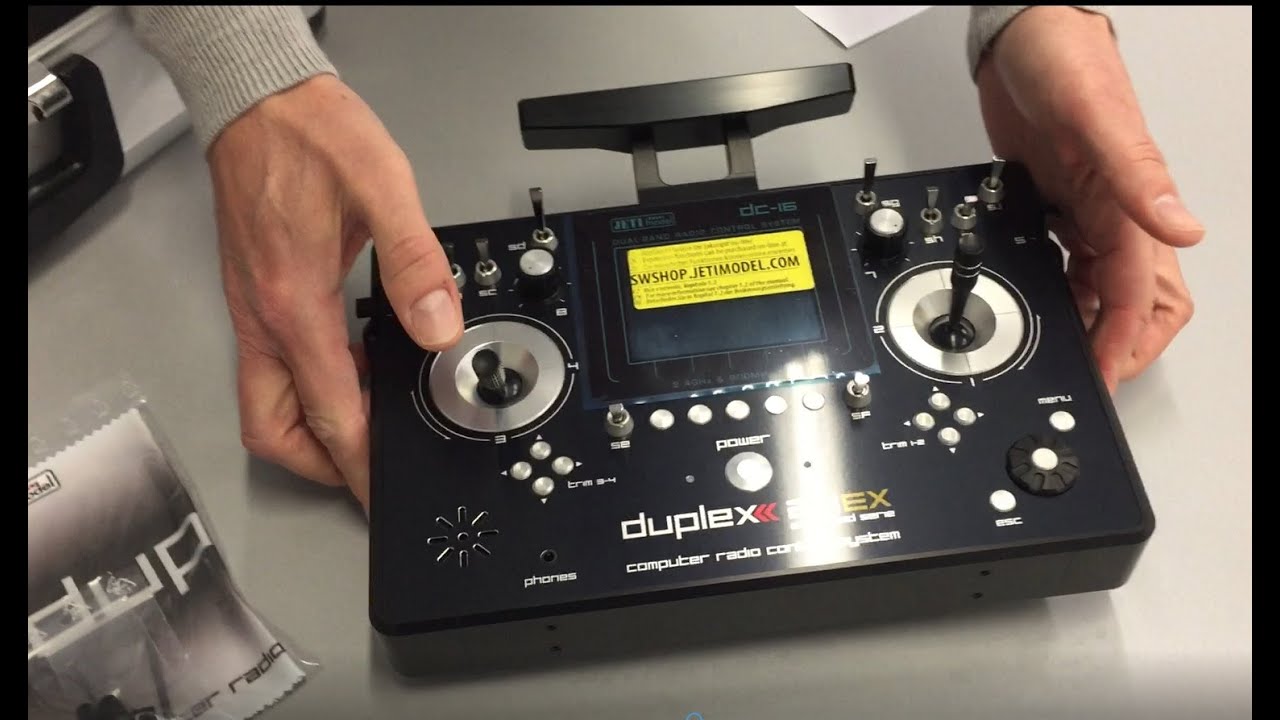 Unboxing: Jeti Duplex DC16II von Hacker - Video von FlugModell