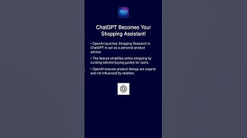 ChatGPT Becomes Your Shopping Assistant!