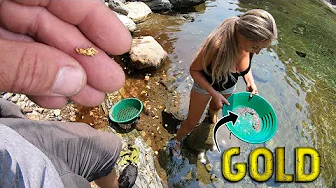 Finding A LOT of gold... Is she good luck??