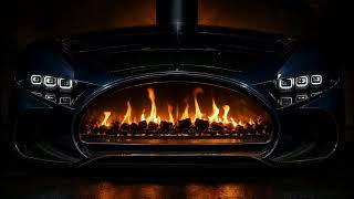 Luxury Bugatti Style Fireplace 4K for TV 🔥 | 10 Hours Relaxing Fire Sounds