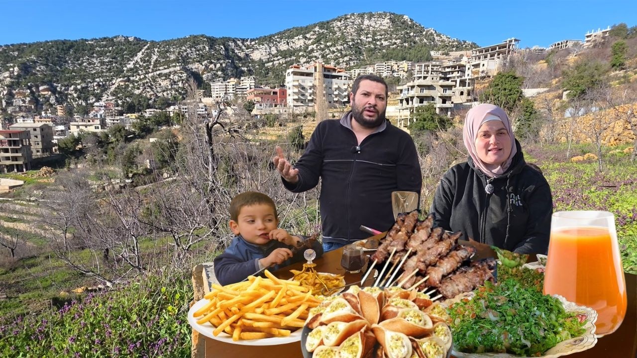 رمضان الخير مستمر .. فطورنا تأخر اليوم! مشاوي على السفرة والحلو قطايف 🔥🌙🇱🇧