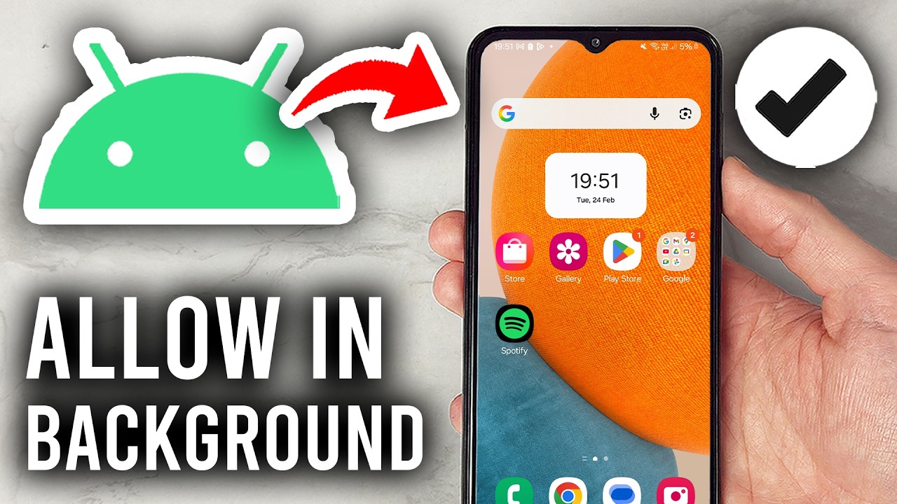 How To Allow App To Run In Background On Android - Step By Step - YouTube