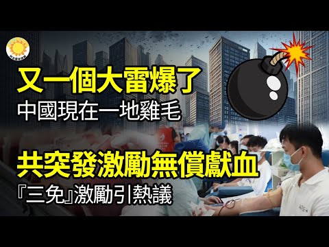 🔥又一个大雷爆了 中国现在一地鸡毛 ；中共六部门突发激励无偿献血 “三免”引热议；无需签证 中国人“润”厄瓜多尔1年增3倍 靠超高存款利率潇洒；风险大 美名玩具商撤出中国 转入中共敌国【阿波罗网FS】