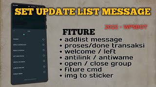 BOT WHATSAPP KHUSUS STORE | CARA UPDATELIST MESSAGE screenshot 2