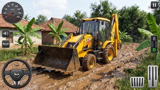 Jcb Backhoe Loader Extreme Mud Off-Road Drive Bus Simulator Indonesia Android Gameplay Video