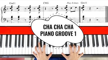 How to play Cha cha cha on keyboard - Groove 1. Rhythm section included!