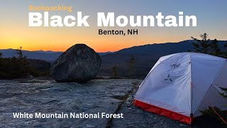 Backpacking to Black Mountain in the White Mountains of NH
