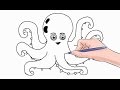 How to Draw an Octopus Easy Step by Step