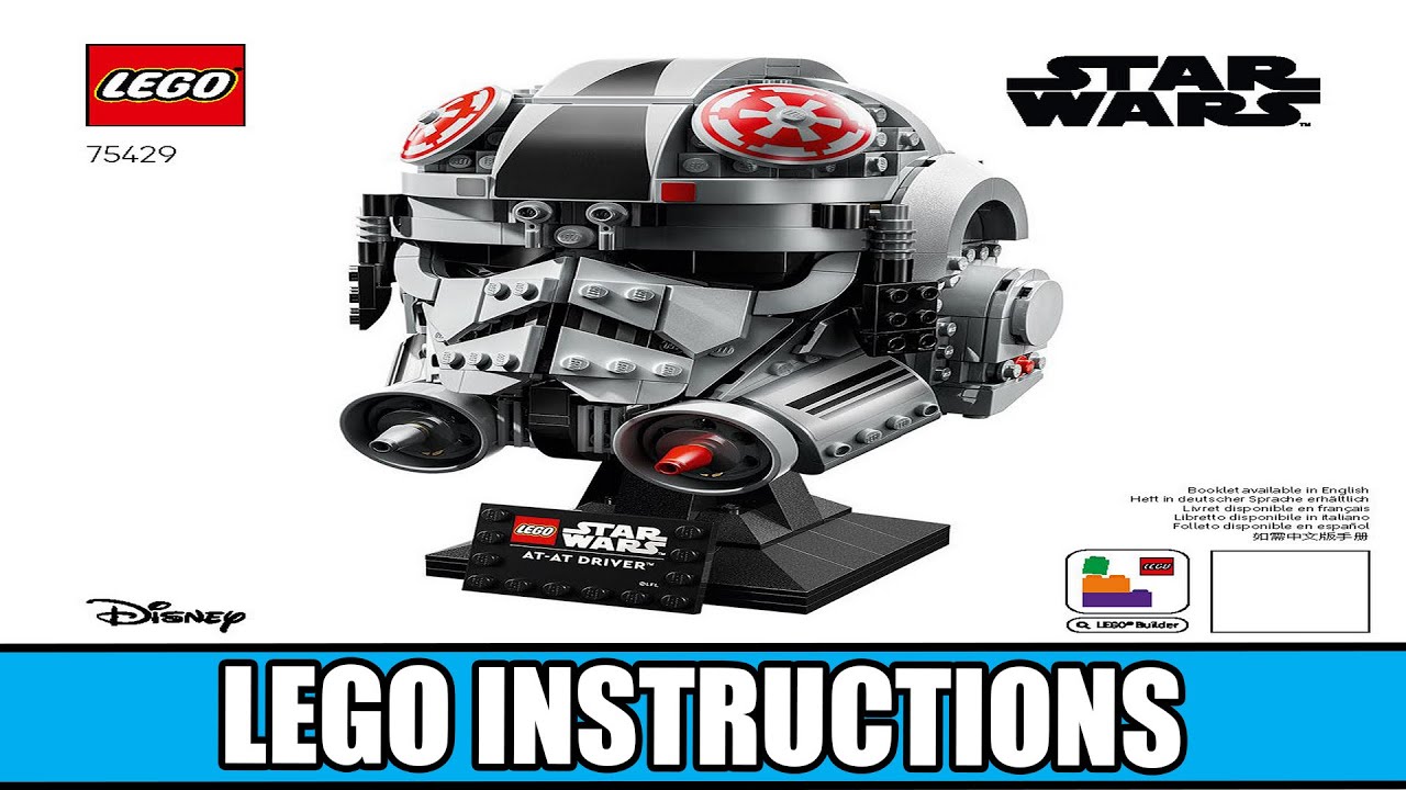 Star Wars - AT-AT Driver Helmet - Helmet Collection LEGO instructions