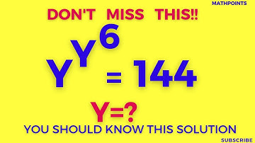 A Nice Olympiad Exponential Equation | Find the Value of Y