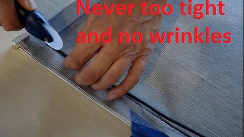 How to Replace a Window Screen  - Easy!