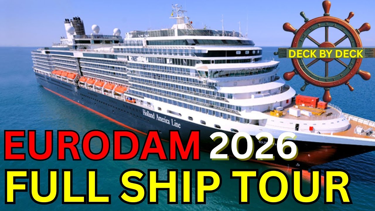 Полный обзор круизного лайнера Eurodam 2026 — по палубам.