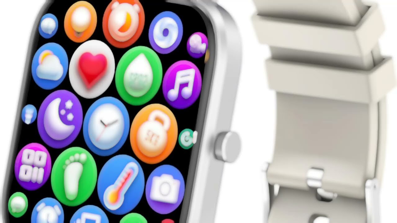 Smart Watch for Men Women Compatible with iPhone Samsung Android Phone 1.69 inch