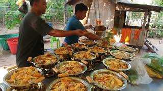 Cooking Khmer Food In The Village, Khmer Chef Cook Food Festival, Food Expo