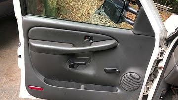 How to remove door panel Chevy Silverado GMC Sierra 99-07