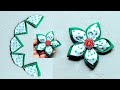 How to make a beautiful cloth flower design for dresses| kapde ka phool banana| DIY Fabric Flowers
